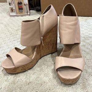 Ava & Aiden Nude Wedges